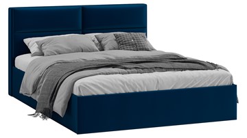 Кровать Глосс Тип 1 (Велюр Confetti Blue) в Чите