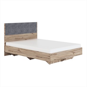 Кровать 2-спальная Николь (мод.1.3) 1,6 серый текстиль, с ортопедическим основанием в Чите