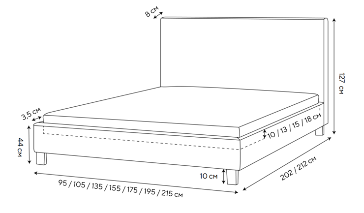 Кровать в спальню Routa 200х200, Велюр (Monopoly Мятный лёд (670)) в Чите - изображение 1
