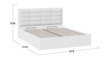 Кровать с подъемным механизмом Агата тип 1 (Белый) в Чите - предосмотр 3