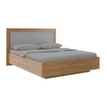 Кровать двуспальная с подъемным механизмом Глэдис М33 (Дуб золотой) в Чите