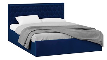 Кровать с подъемным механизмом Порто (Велюр Confetti Blue) без заглушины в Чите