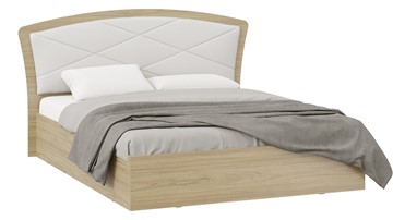 Кровать двуспальная с подъемным механизмом Сэнди Тип 1 без заглушины (Вяз благородный/Белый) в Чите