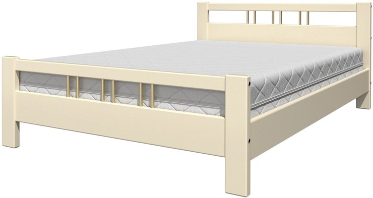 Двуспальная кровать Вероника-3 (Слоновая кость) 160х200 в Чите - изображение 4