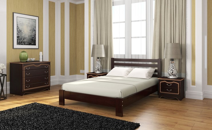 Спальная кровать Вероника (Белый Античный) 160х200 в Чите - изображение 4