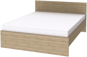 Двуспальная кровать K16 с основанием, цвет Дуб Сонома в Чите