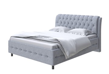 Двуспальная кровать Como (Veda) 4 180х200, Рогожка (Levis 83 Светло-Серый) в Чите
