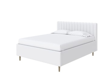 Кровать с бельевым ящиком Madison Lite 140x200, Экокожа (Белый) в Чите