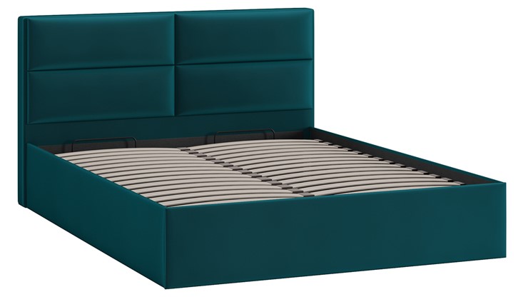 Двуспальная кровать с механизмом Глосс Тип 1 (Велюр Confetti Izumrud) в Чите - изображение 2