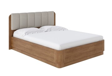 Кровать с механизмом Wood Home 2 160х200, Микрофибра (Антик (сосна) с брашированием/Diva Нюд) в Чите