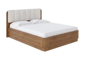 Двуспальная кровать с механизмом Wood Home 2 160х200, Велюр (Антик (сосна) с брашированием/Лофти Лён) в Чите
