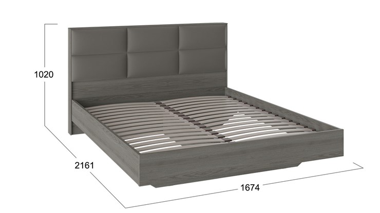 Кровать с мягким изголовьем Либерти, Хадсон/Ткань Грей СМ-297.01.001 в Чите - изображение 1