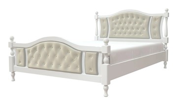Кровать двуспальная Жасмин (Белый античный) 160х200 в Чите