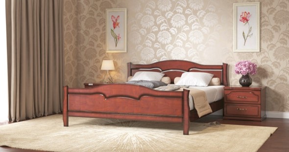 Кровать двуспальная Лидия 160*195 с основанием в Чите - изображение