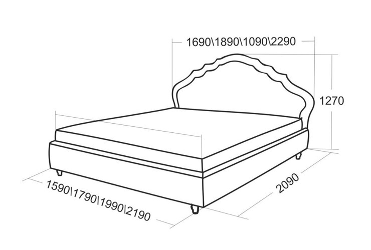 Полутороспальная кровать Эмануэль 1690 в Чите - изображение 4