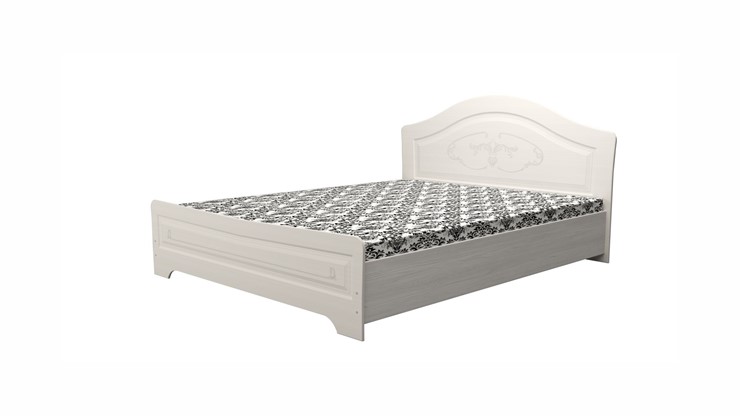 Полутороспальная кровать Ивушка-5 2000х1200 с высоким изножьем, цвет Итальянский орех в Чите - изображение 1