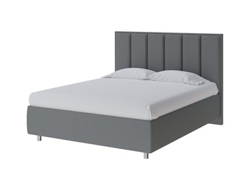 Кровать в спальню Routa 140х200, Рогожка (Savana Grey (серый)) в Чите