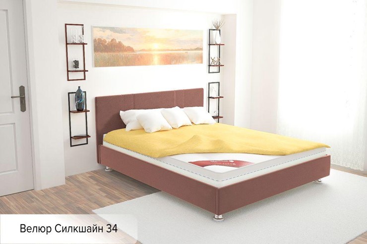 Полуторная кровать Вена 140х200 (с основанием) в Чите - изображение 1