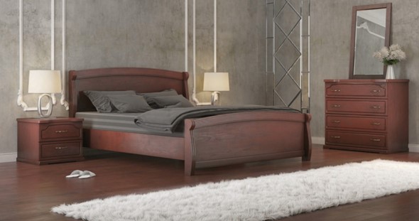 Кровать двуспальная Магнат 160*200 с основанием в Чите - изображение
