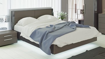 Двуспальная кровать Наоми 1600, цвет Фон серый, Джут СМ-208.01.01 в Чите
