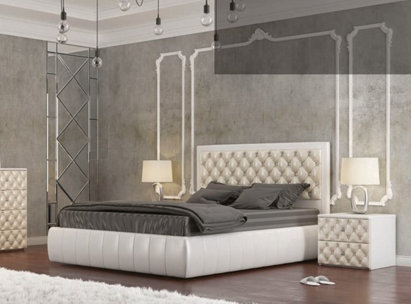 Двуспальная кровать Вита 140*200 с основанием в Чите - изображение