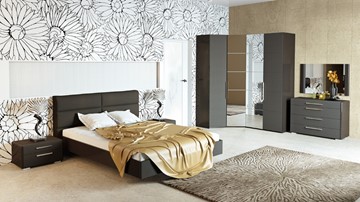 Модульная спальня Наоми №1, цвет Фон серый, Джут в Чите