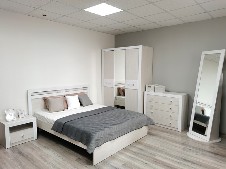Модульная спальня Амели Дуб Харбор/Белый в Чите - изображение 2