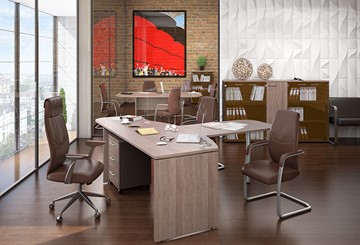 Офисный набор мебели Xten для двух сотрудников с тумбочками в Чите - предосмотр 2
