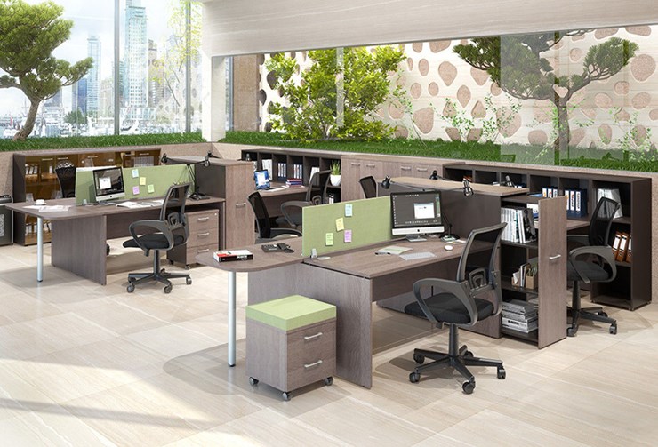 Офисный набор мебели Xten для двух сотрудников с тумбочками в Чите - изображение 1