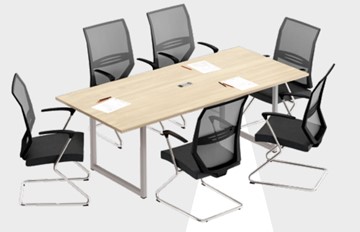 Офисный комплект мебели А4 (металлокаркас QUATTRO) белый премиум / металлокаркас белый в Чите - предосмотр 8