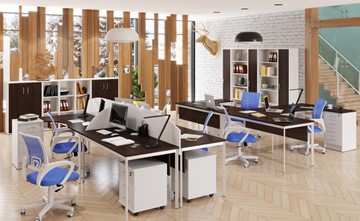 Комплект офисной мебели Imago S - два стола, две тумбы в Чите