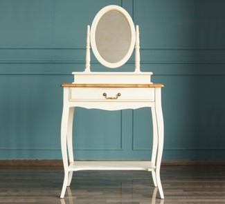 Столик косметический Leontina с зеркалом (ST9321) Бежевый в Чите
