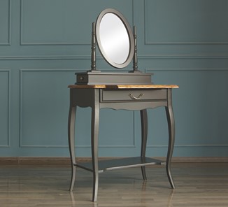 Косметический столик Leontina с зеркалом (ST9321BLK) Черный в Чите - предосмотр 4