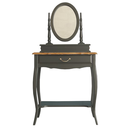 Косметический столик Leontina с зеркалом (ST9321BLK) Черный в Чите - изображение 5