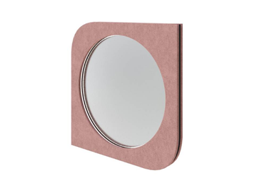 Зеркало настенное Luna, Рогожка (Levis 62 Розовый) в Чите