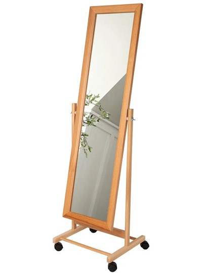 Напольное зеркало в спальню BeautyStyle 27 (135х42,5см) Светло-коричневый в Чите - изображение 2
