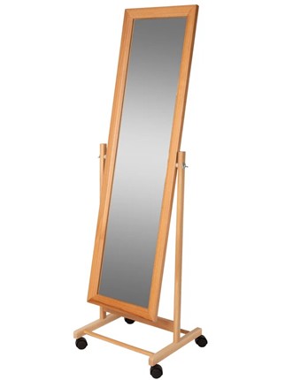 Напольное зеркало в спальню BeautyStyle 27 (135х42,5см) Светло-коричневый в Чите - изображение