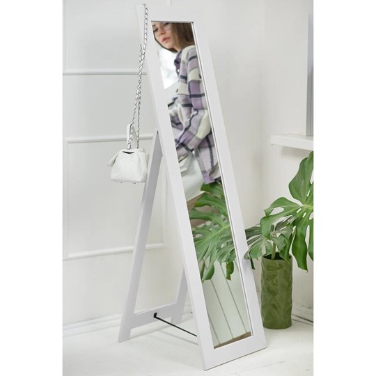 Зеркало напольное в гардероб BeautyStyle 8 (белый) в Чите - изображение 8