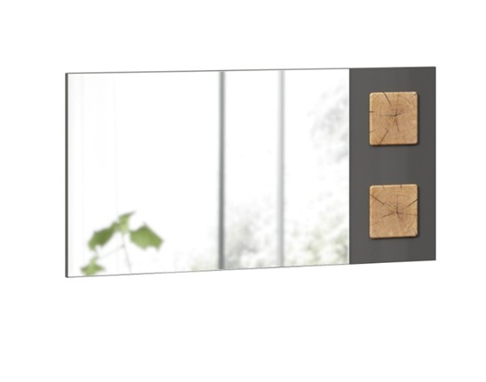 Зеркало настенное Фиджи 659.420, Антрацит глянец в Чите - изображение