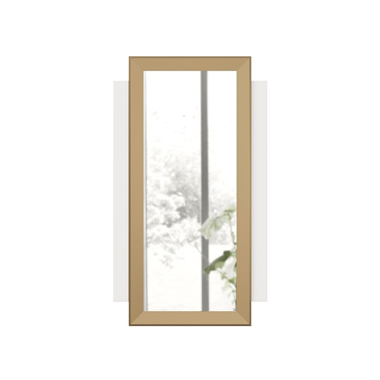 Зеркало в спальню Айла ЛД 688.090.000, Белый/Золото, исполнение 1 в Чите - изображение 1