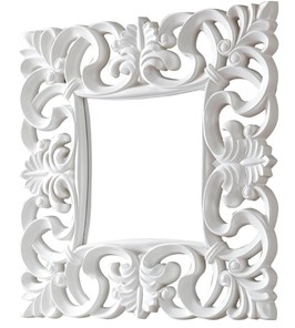 Зеркало настенное PU021 белое в Чите