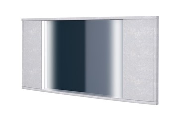 Зеркало на стену Vittoria с подсветкой, Флок (Бентлей Светло-серый) в Чите