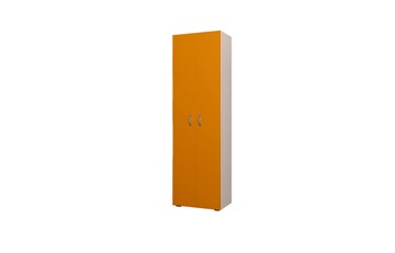 Детский распашной шкаф ТМК 600 ДО Млечный дуб, Оранжевый в Чите