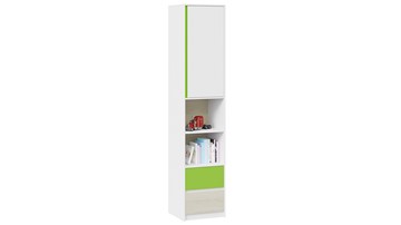 Детский шкаф комбинированный Сканди СМ-386.07.20-20 (Дуб Гарден, Белая, Зеленый) в Чите