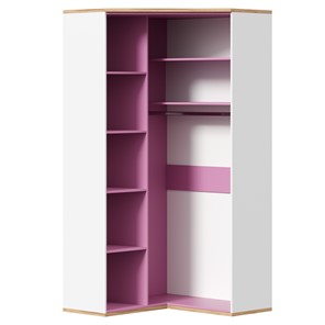 Угловой шкаф Урбан 528.060, белый/розовый в Чите - предосмотр 3