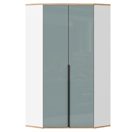Угловой шкаф Урбан 528.060, белый/розовый в Чите - изображение