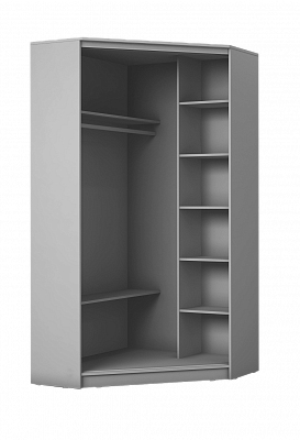 Детский шкаф-купе угловой Хит-У-22-4-77-17, Абстракция №1, Белый в Чите - изображение 1