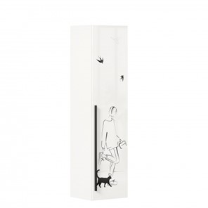 Шкаф 1-створчатый Джоли Тип 1 ЛД 535.010, Серый шелк в Чите