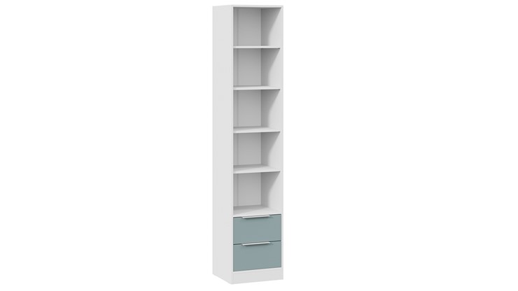 Детский шкаф для белья Марли (Белый/Серо-голубой) в Чите - изображение 3
