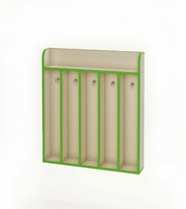 Вешалка для полотенец настенная ВЕШ-5 - Азбука (Зеленый) в Чите